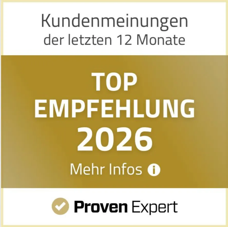 Proven Expert Top Empfehlung 2026